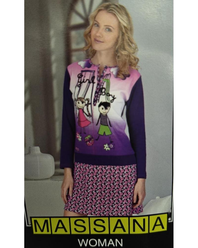 CAMISOLA MASSANA L627221 TALLAS: l; COLOR: morado Temporada: anteriores - Toda la lencería de noche de mujer online  -