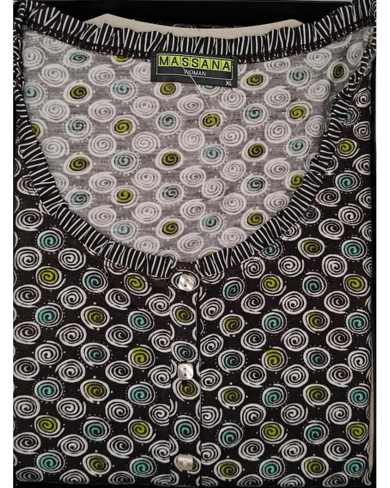 CAMISOLA MANGA LARGA MASSANA L627255 TALLAS: l, xl; COLOR: ebano Temporada: invierno 2012 - Toda la lencería de noche