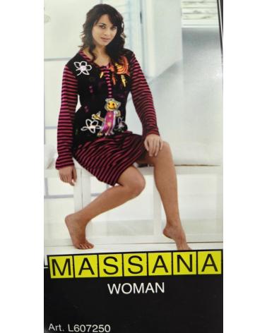 CAMISOLA MANGA LARGA MASSANA L607250 TALLAS: l; COLOR: frambuesa Temporada: anteriores - Toda la lencería de noche de