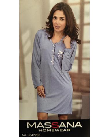 CAMIOLA MANGA LARGA MASSANA L647266 CAMISOLA TALLAS: m, l, xl; COLOR: azul Temporada: invierno 2014-15 - Toda la