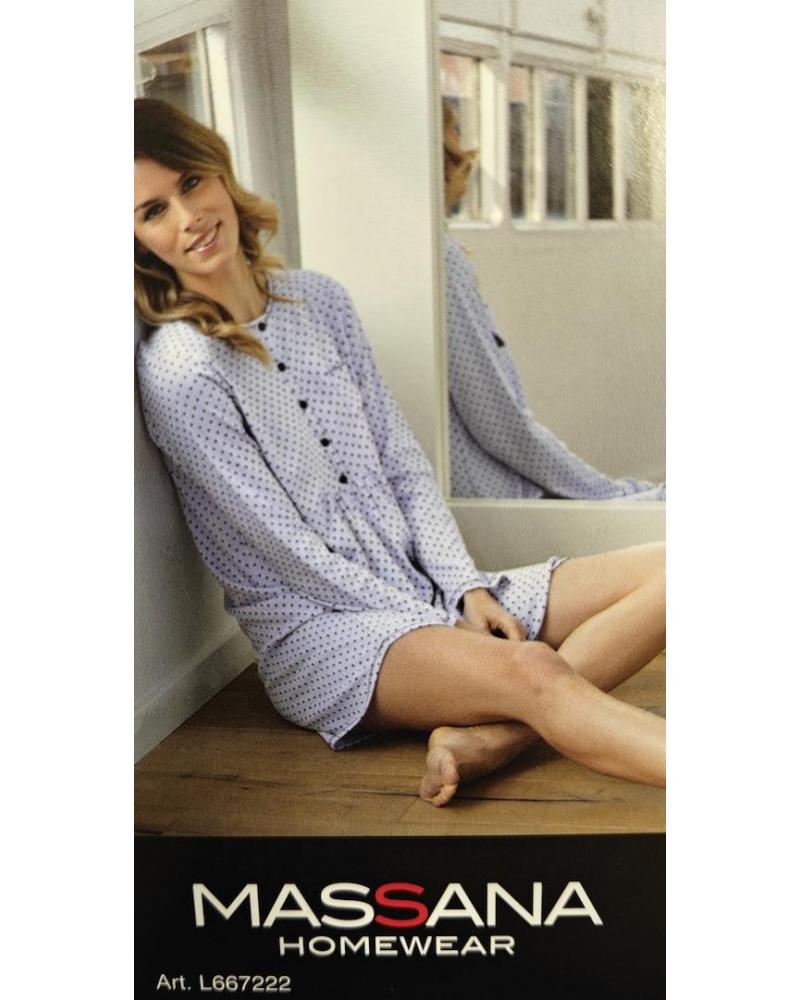 CAMISOLA MANGA LARGA MASSANA l667222 TALLAS: m, l, xl, xxl; COLOR: unico Temporada: inv17 - Toda la lencería de noche