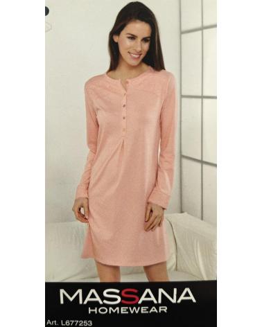 CAMISON MASSANA l677253 TALLAS: m, l, xl, xxl; COLOR: azafata Temporada: inv18 - Toda la lencería de noche de mujer