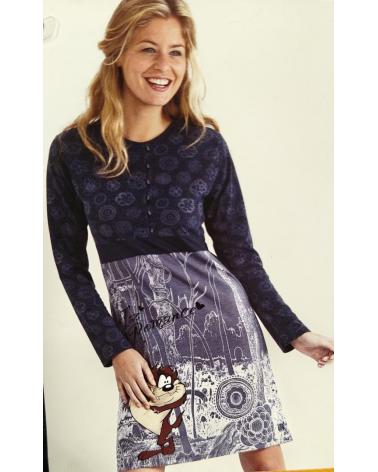 CAMISOLA TAZ MANIA WARNER BROS MASSNANA w607203 COLOR: gris; TALLAS: l Temporada: anteriores - Toda la lencería de