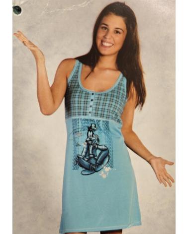 D127209 CAMISOLA DISNEY MARCA MASSANA D127209 TALLAS: m, xl; COLOR: turquesa Temporada: anteriores - Toda la lencería