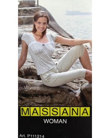 PIJAMA MUJER MARCA MASSANA P111214 TALLAS: xl, xxl; COLOR: malva Temporada: anteriores - Toda la lencería de noche de