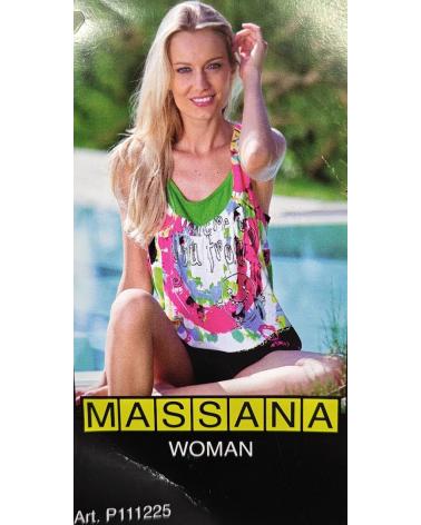 P111225 PIJAMA MUJER MASSANA P111225 TALLAS: xl; COLOR: frambuesa Temporada: anteriores - Toda la lencería de noche de