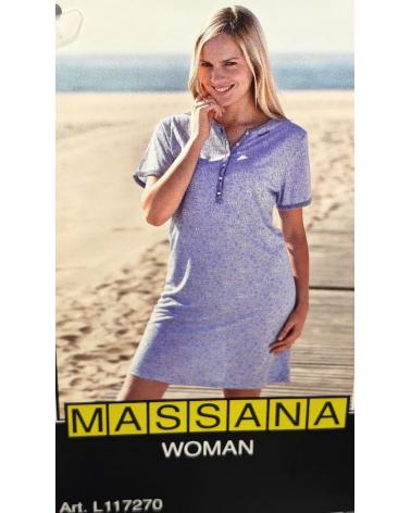 CAMISOLA MANGA CORTA MASSANA L117270 TALLAS: m, xl, xxl; COLOR: marino Temporada: anteriores - Toda la lencería de