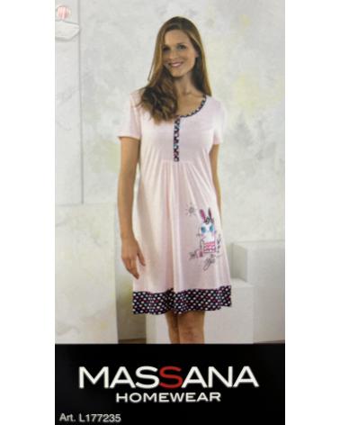 l177235 camisola massana l177235 TALLAS: m, l; COLOR: rosa palo Temporada: ver17 - Toda la lencería de noche de mujer