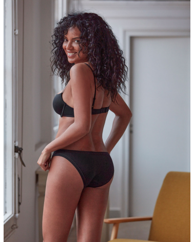 BRAGA JANIRA SLIP SOFT MODAL 1031204 TALLAS: m, l, xl; COLOR: negro, dune Temporada: winter 24 - Lencería Mujer Online 