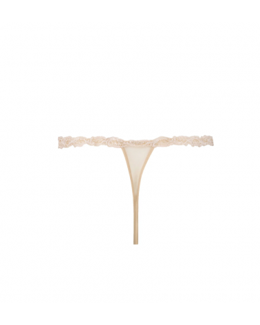 Tanga Lise Charmel colección Splendeur Soie TALLAS: xs, s, m, l; COLOR: negro, ecru nacre, splendeur aurore, splendeur