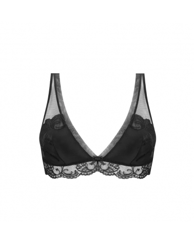 Bralette Lise Charmel colección Splendeur Soie TALLAS: s, m, l; COLOR: negro, ecru nacre, splendeur aurore, splendeur