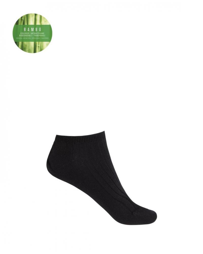 CALCETIN TOBILLERO BAMBU PUNTO BLANCO 15529-10