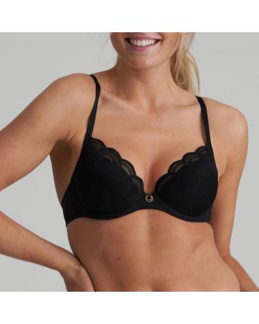 Sujetador Push Up Marie Jo colección Cathia COLOR: blanco, negro; TALLAS: 85b, 90b, 95b, 100b, 80c, 85c, 90c, 95c