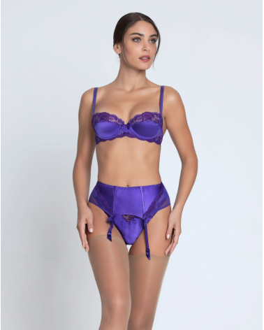 Liguero Lise Charmel colección Splendeur Soie ACC4980 TALLAS: s, m, l, xl; COLOR: negro, morado vivo, ecru nacre