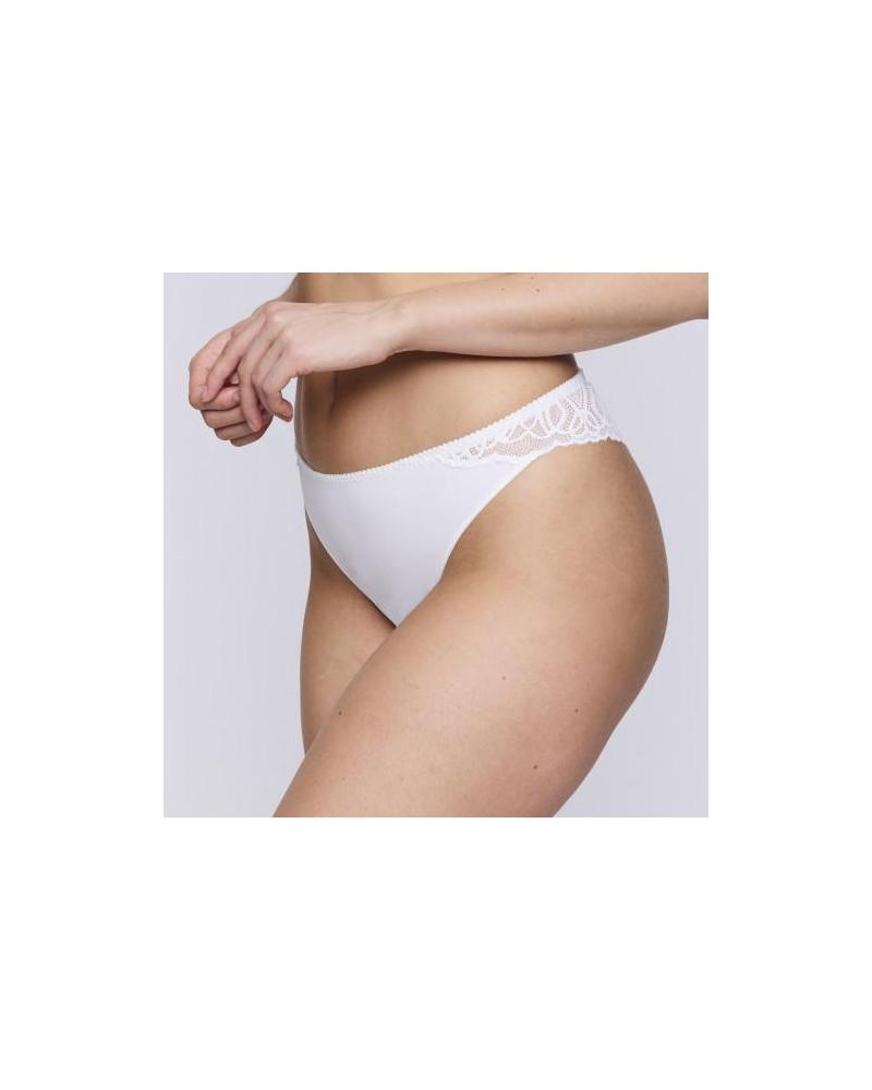 Tanga Prima Donna colección Salerno COLOR: blanco; TALLAS: 38, 40, 42, 44, 46  -   - PEPI GUERRA