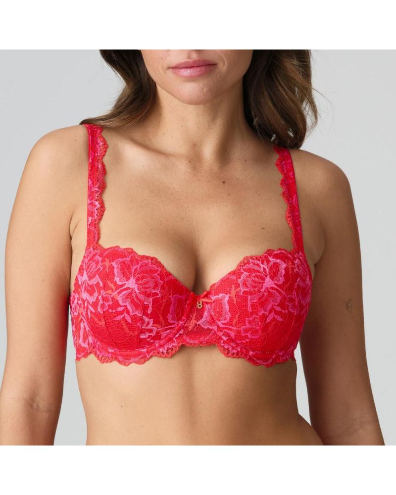 Sujetador Balconet Marie Jo colección Manyla COLOR: rojo; TALLAS: 85b, 90b, 95b, 100b, 85c, 90c, 95c, 100c, 85d, 90d