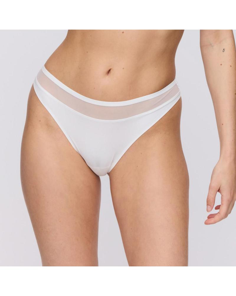 Tanga Marie Jo colección Louie COLOR: blanco; TALLAS: 36, 38, 40, 42, 44, 46  -   - PEPI GUERRA