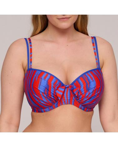 Bikini Balconet Prima Donna Swim colección Skudai COLOR: rojo; TALLAS: 95b, 100b, 105b, 90c, 95c, 100c, 105c, 85d, 90d