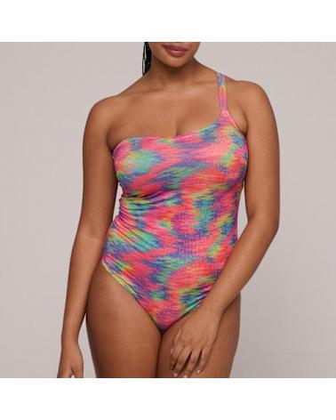 Bañador Asimétrico Prima Donna Swim colección Cairo COLOR: rosa flúor; TALLAS: 90c, 95c, 100c, 105c, 90d, 95d, 100d
