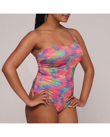 Bañador Asimétrico Prima Donna Swim colección Cairo COLOR: rosa flúor; TALLAS: 90c, 95c, 100c, 105c, 90d, 95d, 100d