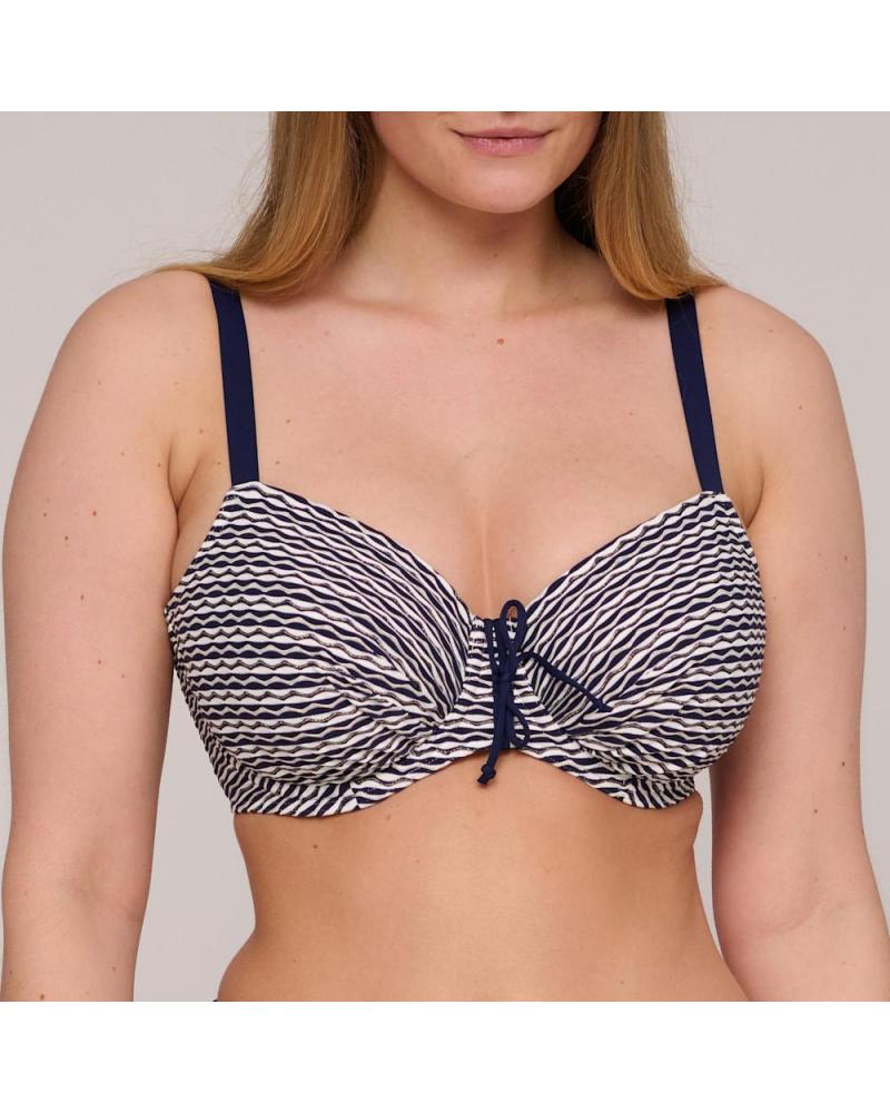 Bikini Prima Donna Swim colección Kalba COLOR: marino; TALLAS: 90c, 95c, 100c, 105c, 110c, 115c, 85d, 90d, 95d, 100d