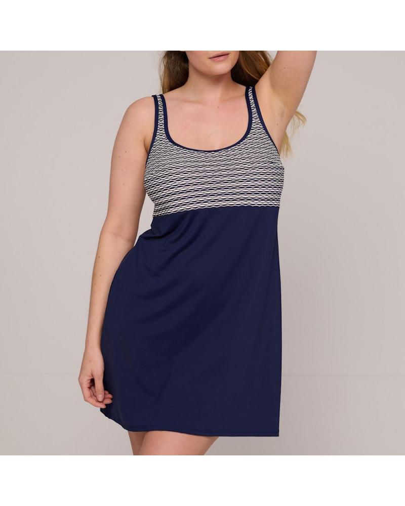 Vestido Playa Prima Donna Swim colección Kalba COLOR: marino; TALLAS: 38, 40, 42, 44, 46  -   - PEPI GUERRA