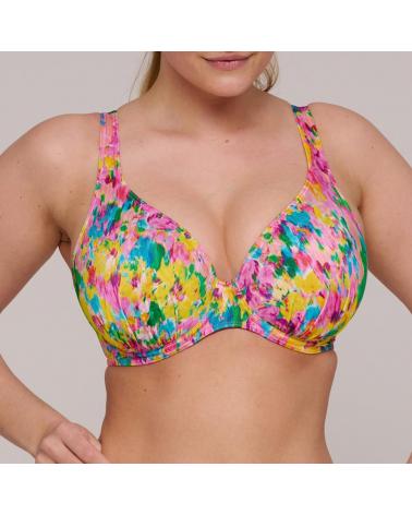 Bikini Triángulo Prima Donna Swim colección Ubud COLOR: amarillo; TALLAS: 85c, 90c, 95c, 100c, 105c, 110c, 85d, 90d