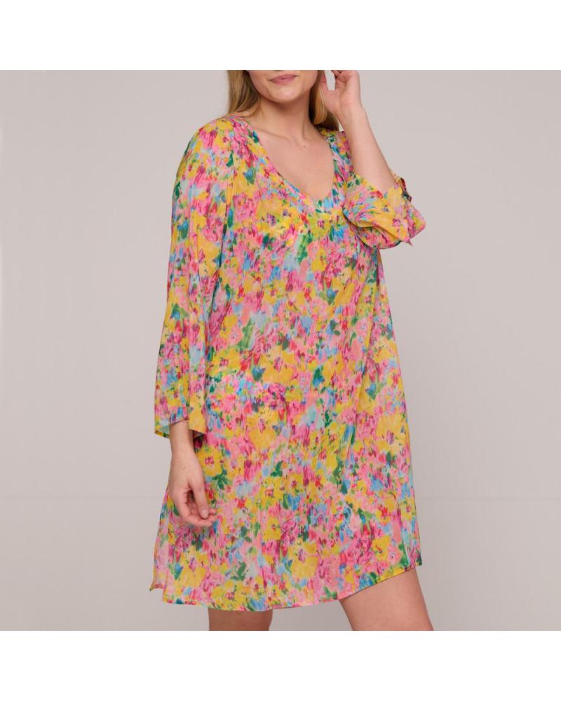 Kaftan Prima Donna Swim colección Ubud COLOR: amarillo; TALLAS: 36-38, 40-42, 44-46, 48-50  -   - PEPI GUERRA