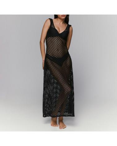 Vestido Playa Sarda Swim colección Holt TALLAS: xs, s, m, l, xl; COLOR: negro, camel  -   - PEPI GUERRA