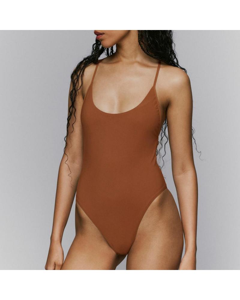 Bañador Sarda Swim colección Lita TALLAS: xs, s, m, l, xl; COLOR: negro, camel, morado oscuro  -   - PEPI GUERRA