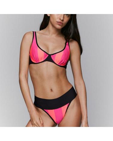 Braga Bikini Sarda Swim colección Lin TALLAS: xs, s, m, l, xl; COLOR: negro, rosa flúor  -   - PEPI GUERRA