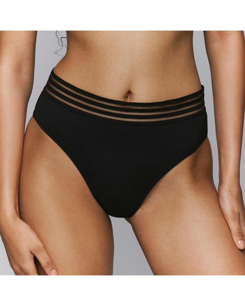 Braga Alta Bikini Sarda Swim colección Miss TALLAS: xs, s, m, l, xl; COLOR: negro  -   - PEPI GUERRA