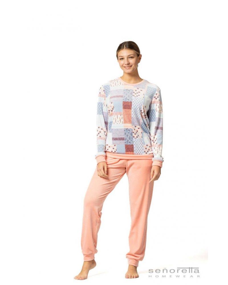 PIJAMA MUJER SEÑORETTA TERCIOPELO 232114