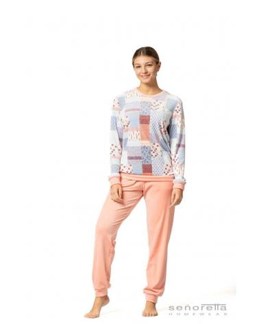 PIJAMA MUJER SEÑORETTA TERCIOPELO 232114