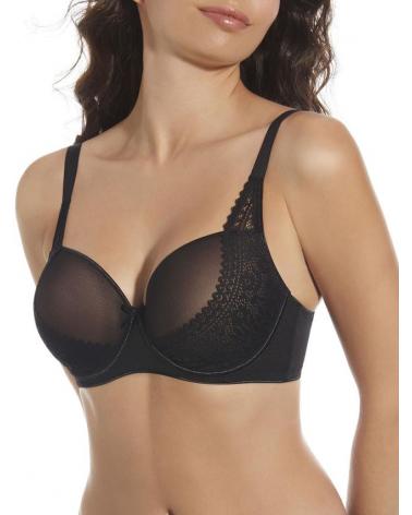 SUJETADOR COPA C SELENE LAIA COLOR: negro, mrfil; TALLAS: 90, 95, 100, 105, 110 Temporada: anteriores - Todos los