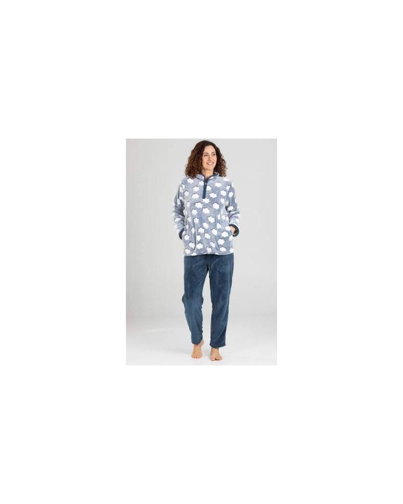 PIJAMA POLAR SRA PETTRUS NUBES 3493