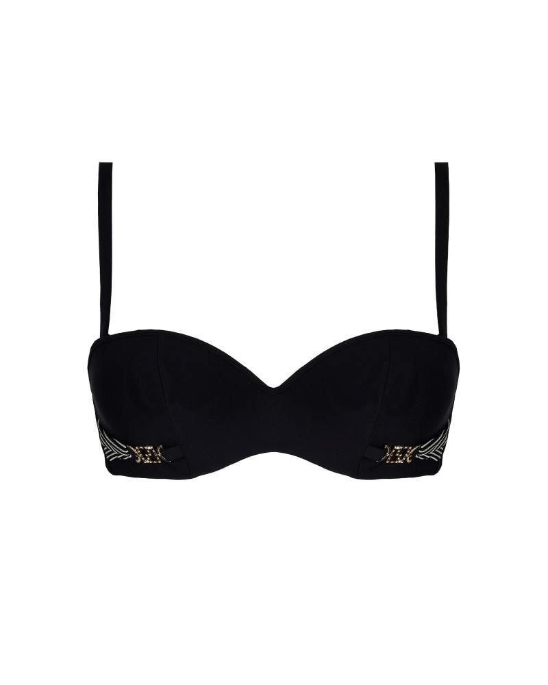 BANDEAU LISE CHARMEL COPA B HORIZON BOREAL ABB5084 COLOR: negro; TALLAS: 90, 95, 100, 85 Temporada: ver25 - Colección