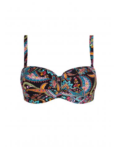 BANDEAU BIKINI FUERTE COPA D LA BAYADERE ANTIGEL FBB7178D COLOR: blanco, negro; TALLAS: 90, 95, 100, 85, 105 Temporada: