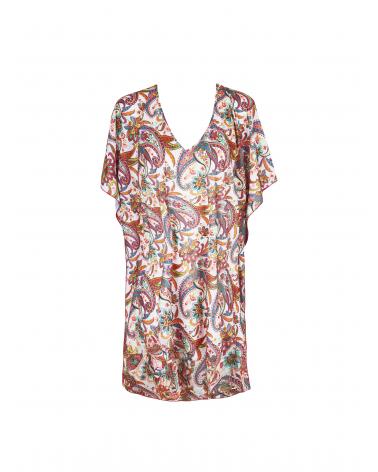 PONCHO PLAYA ANTIGEL LA BAYADERE ESB6278 TALLAS: s, m, l, xl; COLOR: blanco, negro Temporada: summer24 - Colección Baño