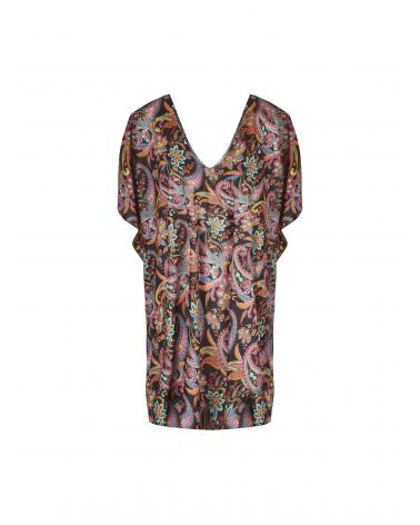 PONCHO PLAYA ANTIGEL LA BAYADERE ESB6278 TALLAS: s, m, l, xl; COLOR: blanco, negro Temporada: summer24 - Colección Baño