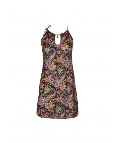 VESTIDO DE PLAYA ANTIGEL LA BAYADERE ESB1078 TALLAS: s, m, l, xl, xxl; COLOR: blanco, negro Temporada: summer24 -
