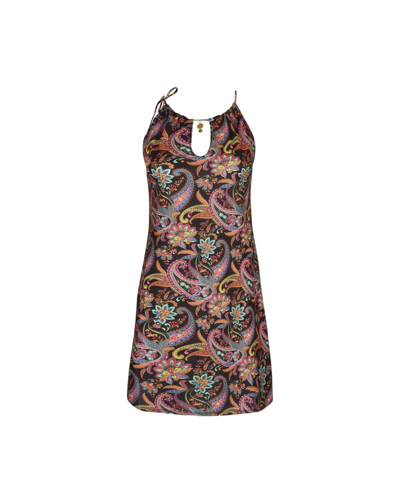 VESTIDO DE PLAYA ANTIGEL LA BAYADERE ESB1078 TALLAS: s, m, l, xl, xxl; COLOR: blanco, negro Temporada: summer24 -