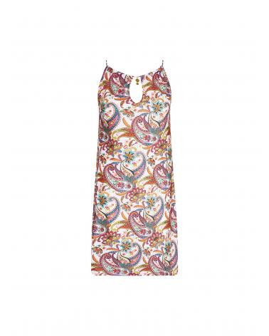 VESTIDO DE PLAYA ANTIGEL LA BAYADERE ESB1078 TALLAS: s, m, l, xl, xxl; COLOR: blanco, negro Temporada: summer24 -