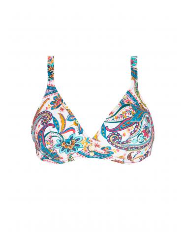 TOP TRIÁNGULO AROS ANTIGEL FBB3278 LA BAYADÈRE COLOR: blanco; TALLAS: 90c, 95c, 100c, 105c, 85d, 90d, 95d, 100d, 105d