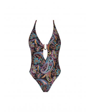 MAILLOT BAÑO ANTIGEL EBB9278 LA BAYADÈRE COLOR: blanco, negro; TALLAS: 1, 2, 3, 4 Temporada: ver25 - Colección Baño