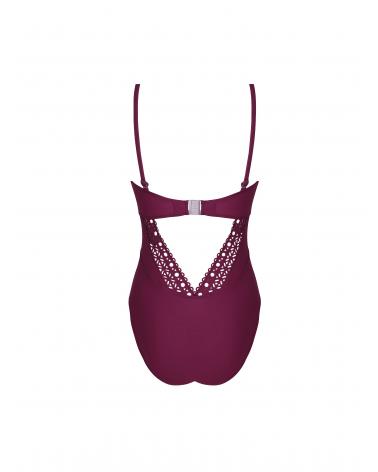 BAÑADOR BANDEAU LISE CHARMEL AjOURAGE COUTURE ABA7215 COLOR: negro, ajourage prune, ajourage vert, marina couture