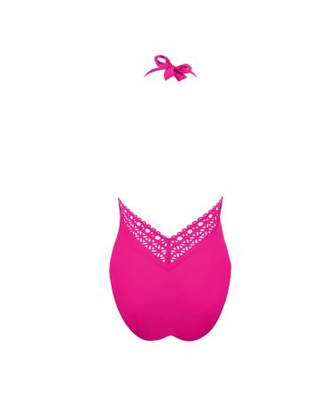 BAÑADOR LISE CHARMEL ESCOTE PICO AJOURAGE COUTOURE COLOR: rojo, negro, bleu crystal, anis aj, iris couture, orange
