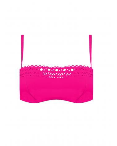 BANDEAU LISE CHARMEL COPA D ACOURAGE COUTURE ABA5015 COLOR: negro, ajourage jaune, ajourage prune, ajourage vert