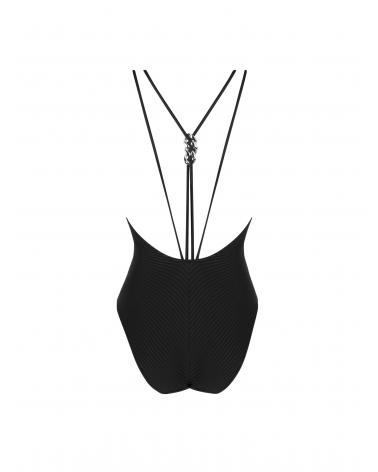 MAILLOT ANTIGEL EBB9208B LA STRICTO CHIC COLOR: negro, naranja; TALLAS: 1, 2, 3, 4  - Colección Baño Mujer Online  -