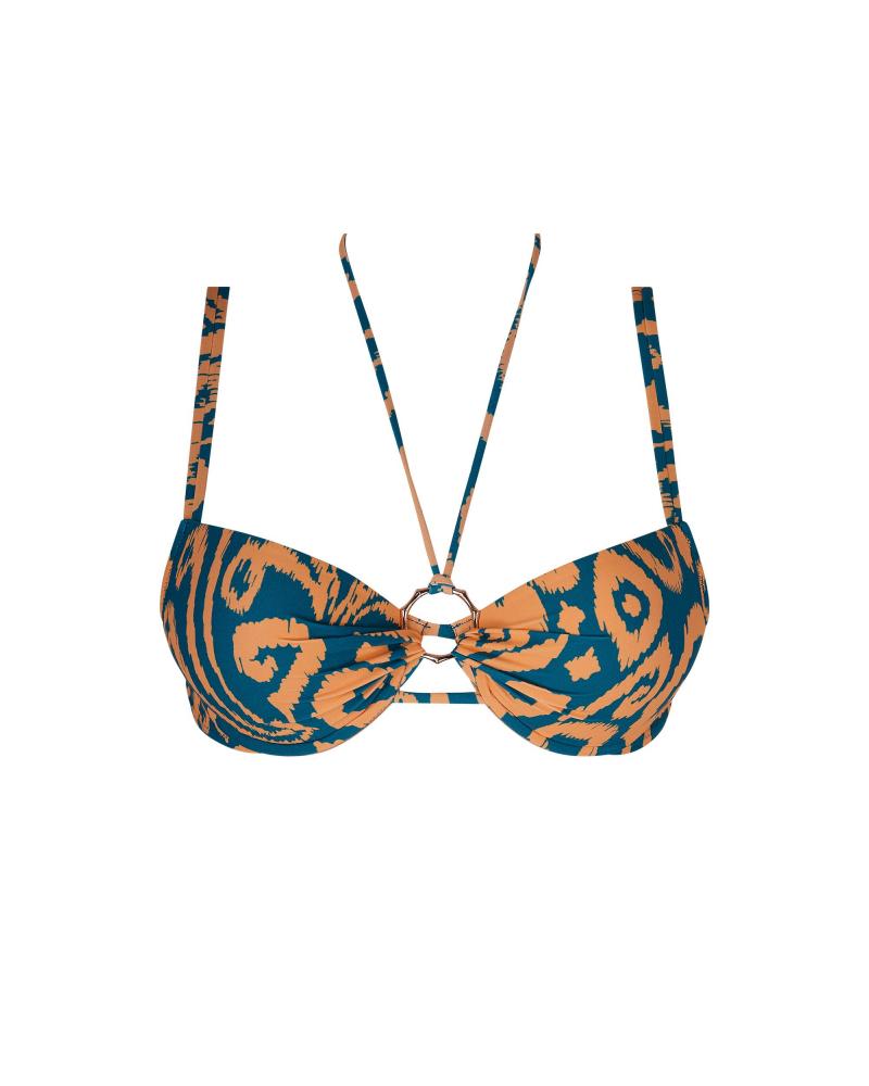 TOP ANTIGEL EBB4338 LA BALINAISE COLOR: negro, naranja; TALLAS: 85b, 90b, 95b, 100b, 85c, 90c, 95c, 100c, 85d, 90d, 95d